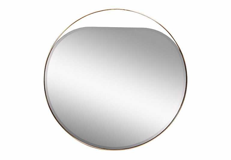Зеркало в золотой раме (круглое)