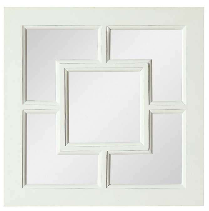 зеркало квадратное белое, 4 вида
