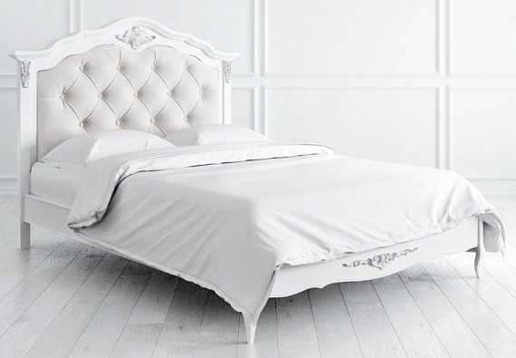 Кровать с мягким изголовьем Romantic Silvery Rome 140*200