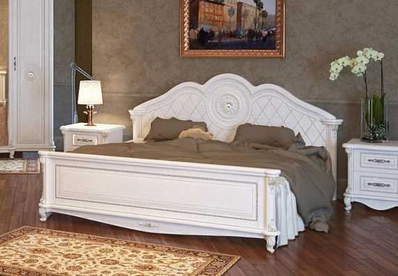 Кровать Да Винчи 160*200 (белый), б/решётки