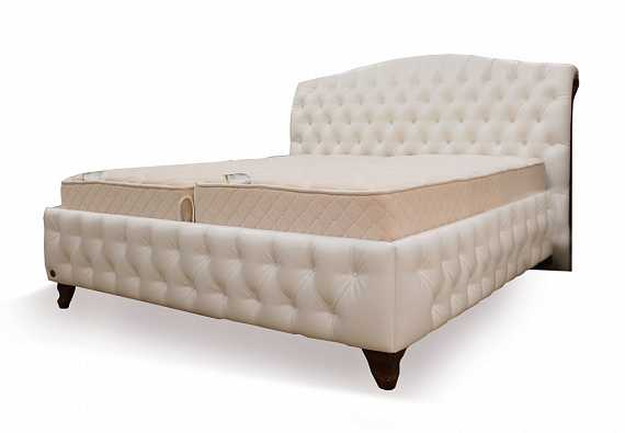 Кровать Esmiralda lux 180X200, экокожа Aries 530