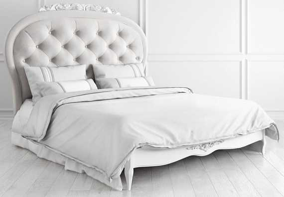 Кровать с декором Romantic Silvery Rome 160*200