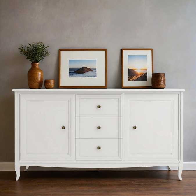 Комод Majessa White широкий