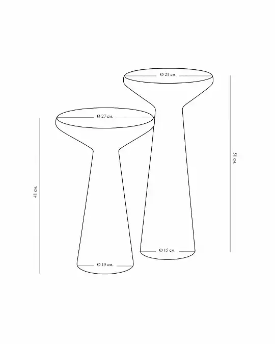 купить комплект белых приставных столиков "сомерсет"