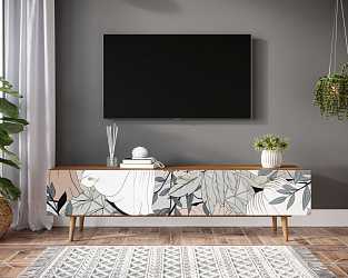 Тумба "Berber" под ТВ с нишей (50 принт)