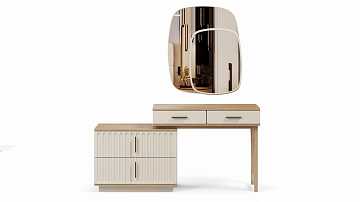 Туалетный столик "Джесси" с зеркалом и пуфом