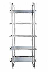 Стеллаж Garda прозрачное стекло/хром