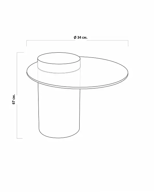 купить черный приставной столик "мартиника"