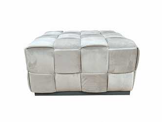 Пуф плетеный светло-бежевый