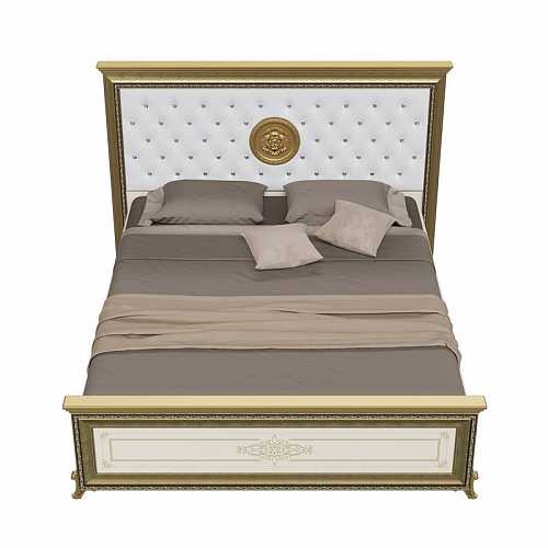 Кровать Версаль 180*200 без короны (слоновая кость), мягкое изголовье