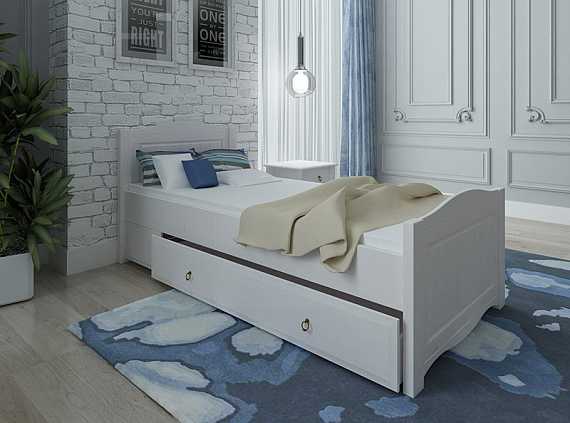 Кровать 1-спальная Милано с ящиками