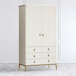 Шкаф двухдверный Primo Luna 6 ящиков