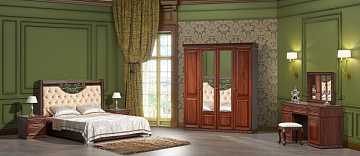 Спальный гарнитур "Берта" 4 ст. орех