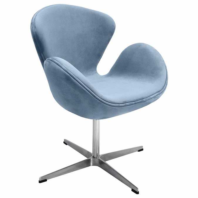 Кресло Swan голубое