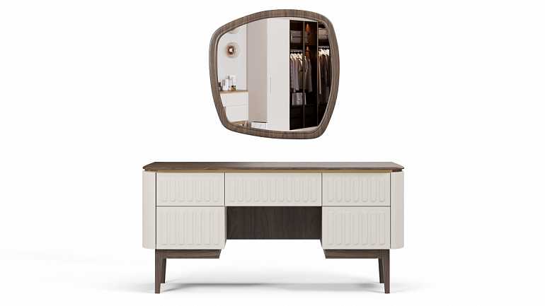 Туалетный столик "Неаполь" с зеркалом и пуфом