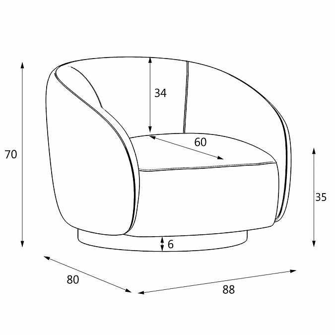 Кресло Primo M22P с поворотным механизмом