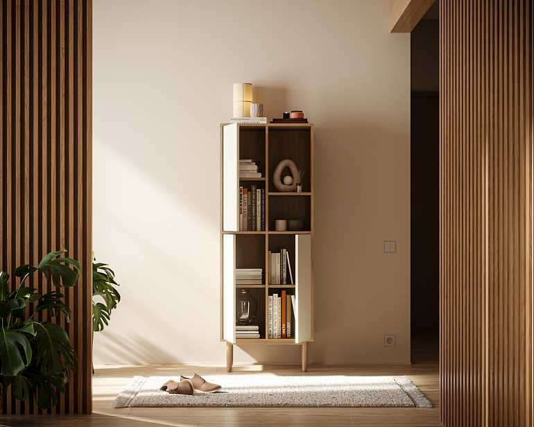 купить комод alice высокий с дверками