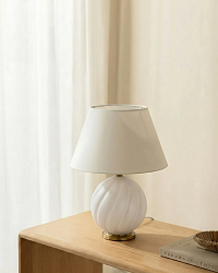 Белая настольная лампа "Таллис"