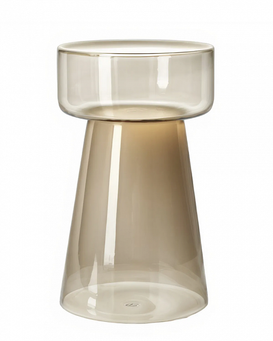 купить серо-коричневый приставной столик "флумс" малый