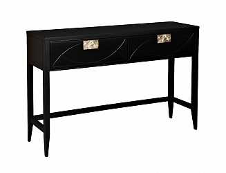 Консоль черная с ящиками