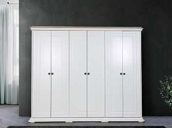Шкаф шестидверный "Мия" крем