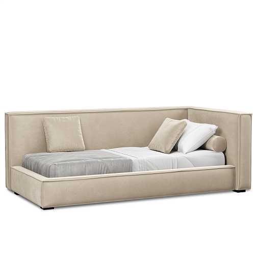 Кровать пристенная K46 бежевая