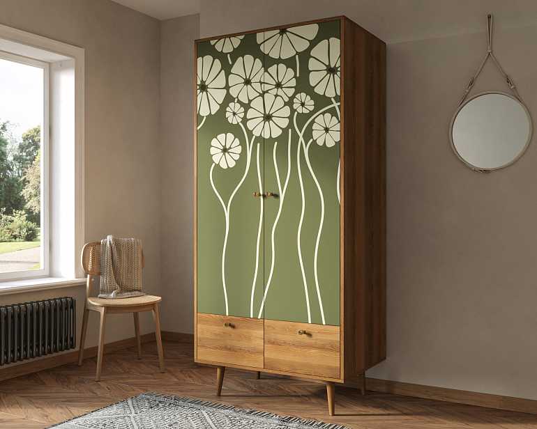 купить шкаф двухстворчатый "berber" (53 принт)