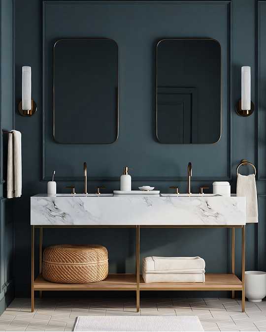 купить зеркало в золотой раме "теони"