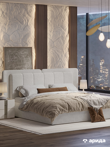 Кровать "Леонардо" с малым и большим изголовьем 180*200