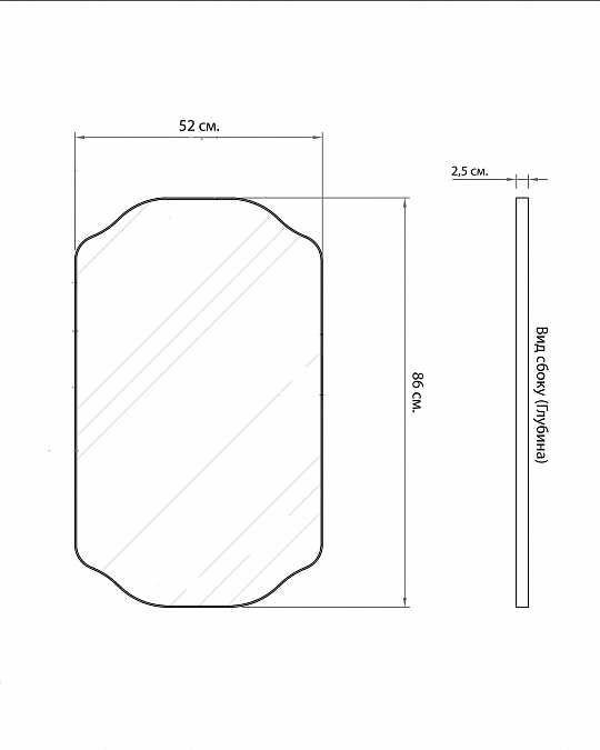 купить настенное зеркало "элтон" в черной раме