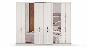 Шкаф шестидверный "Стиль" silver