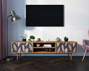 Тумба "Berber" под ТВ с нишей (40 принт)