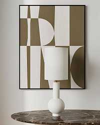 Белая настольная лампа "Коэн"