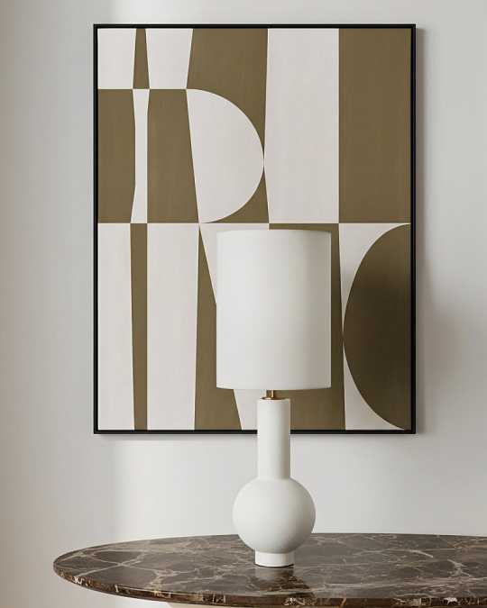 купить белая настольная лампа "коэн"