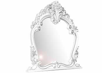Зеркало Дольче Вита белый глянец/серебро