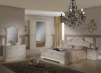 Спальный гарнитур Ирина, 4-дв. шкаф, бежевый