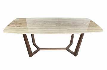 Стол обеденный Верона, белый мрамор