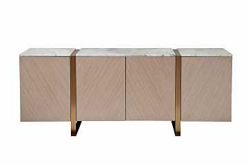 Комод светлый шпон/мрамор