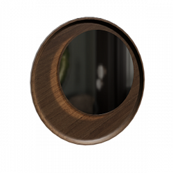 Круглое зеркало Toffee Браун