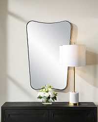 Черное настенное зеркало "Кейн"