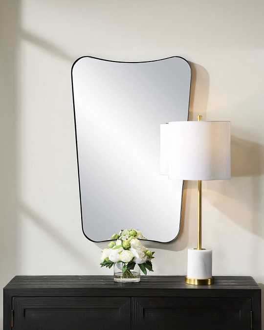 купить черное настенное зеркало "кейн"