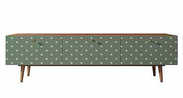 Комод "Berber" с ящиками низкий под TV (12 принт)