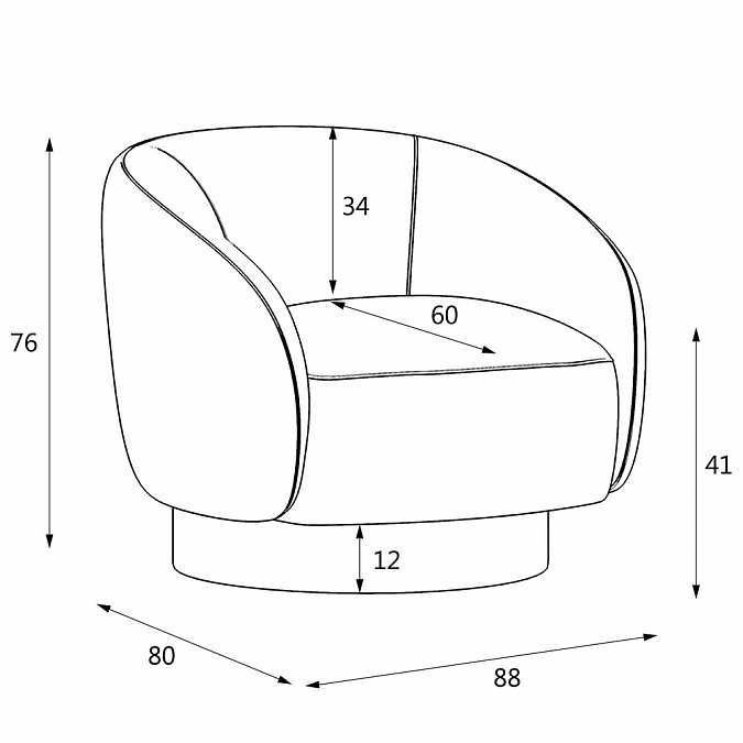 Кресло Primo M22P с поворотным механизмом