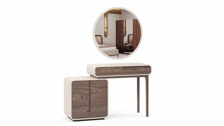 Туалетный столик "Сидней" с зеркалом и пуфом