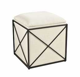 Бежевый пуф "Аксель"