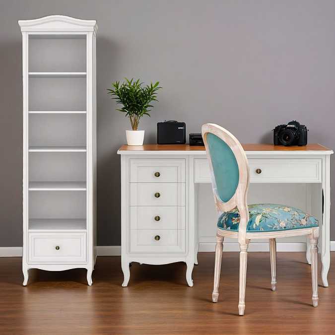 Cтол письменный однотумбовый Majessa White