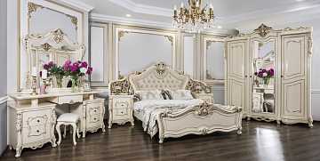 Спальня "Джоконда" крем, 3-дв. шкаф (фабрика Эра)