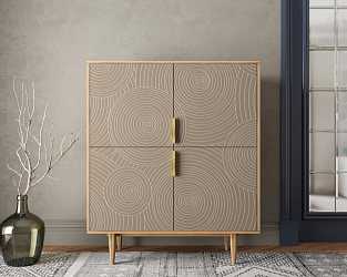 Большой комод с четырьмя дверками "Line" R19/beige