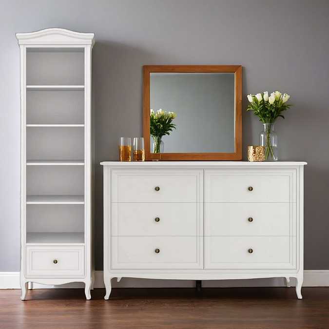 Стеллаж узкий Majessa White