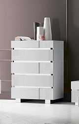 Комод Caprice White высокий 5 ящиков